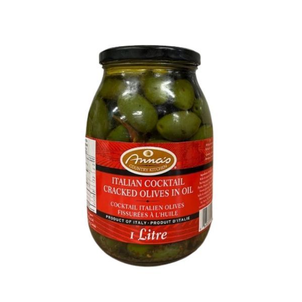 Anna'a Country Kitchen Italian Coctail Cracked Olives 1L